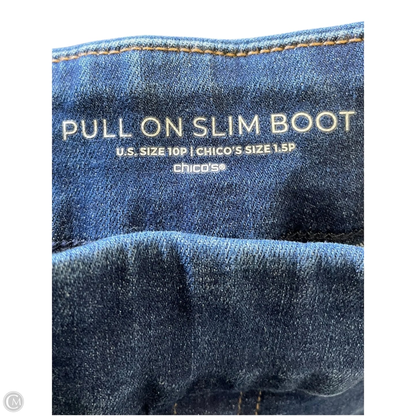 Jeans Wide Leg By Chicos In Blue Denim, Size: 10