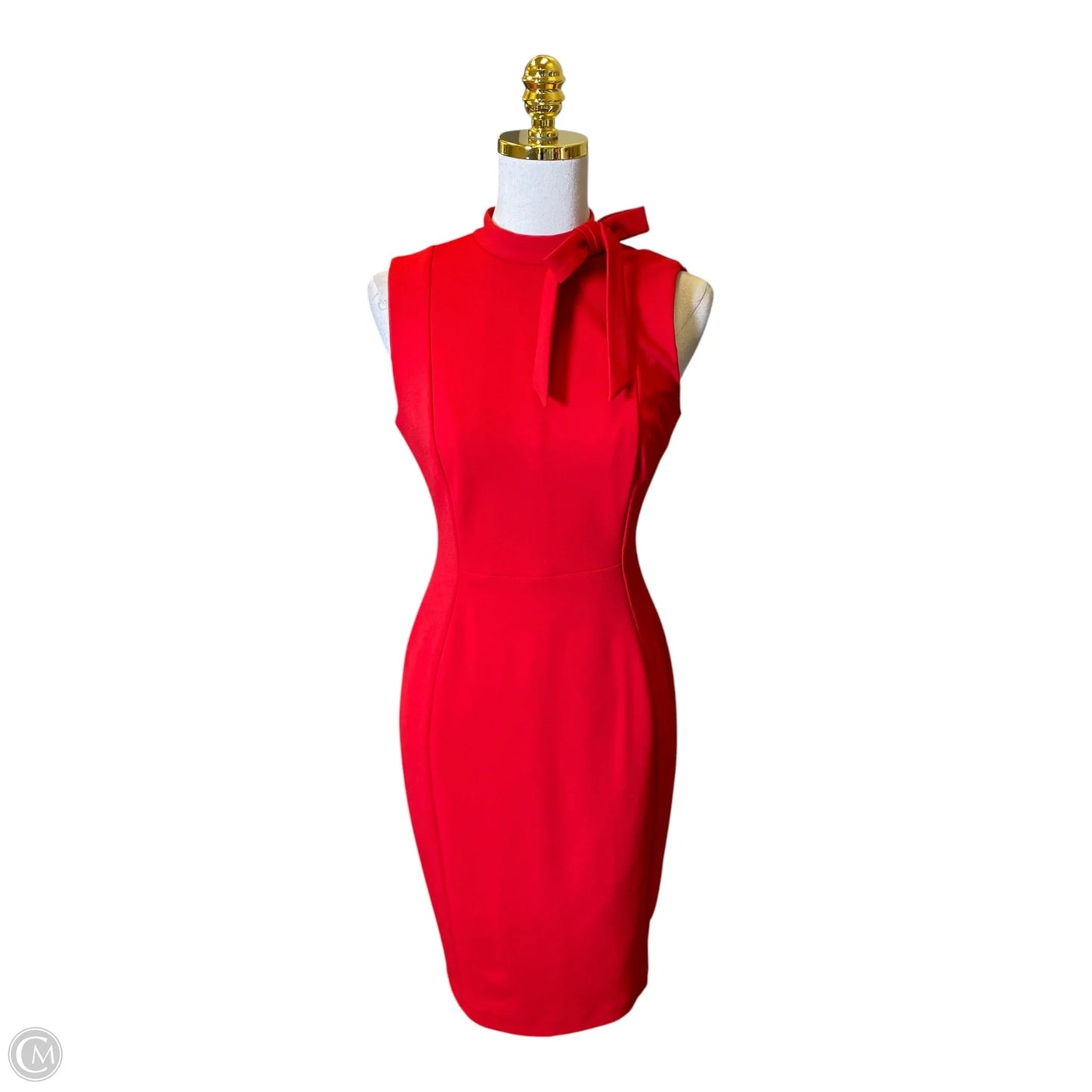 Dress Casual Short By Calvin Klein In Red, Size: S