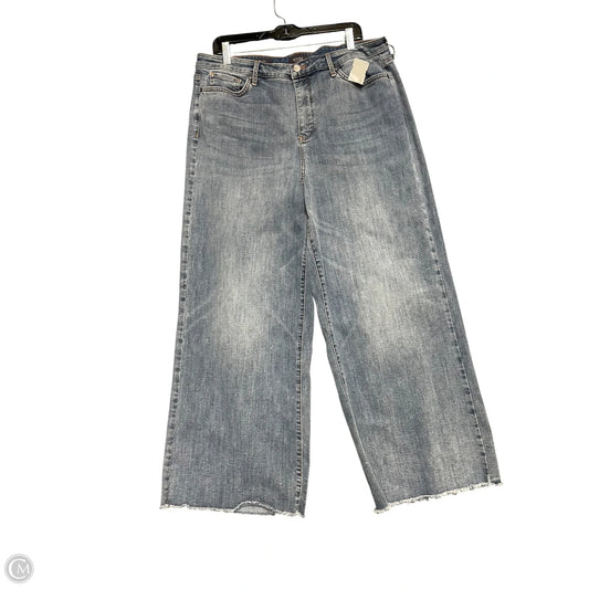 Jeans Wide Leg By Clothes Mentor In Blue Denim, Size: 16