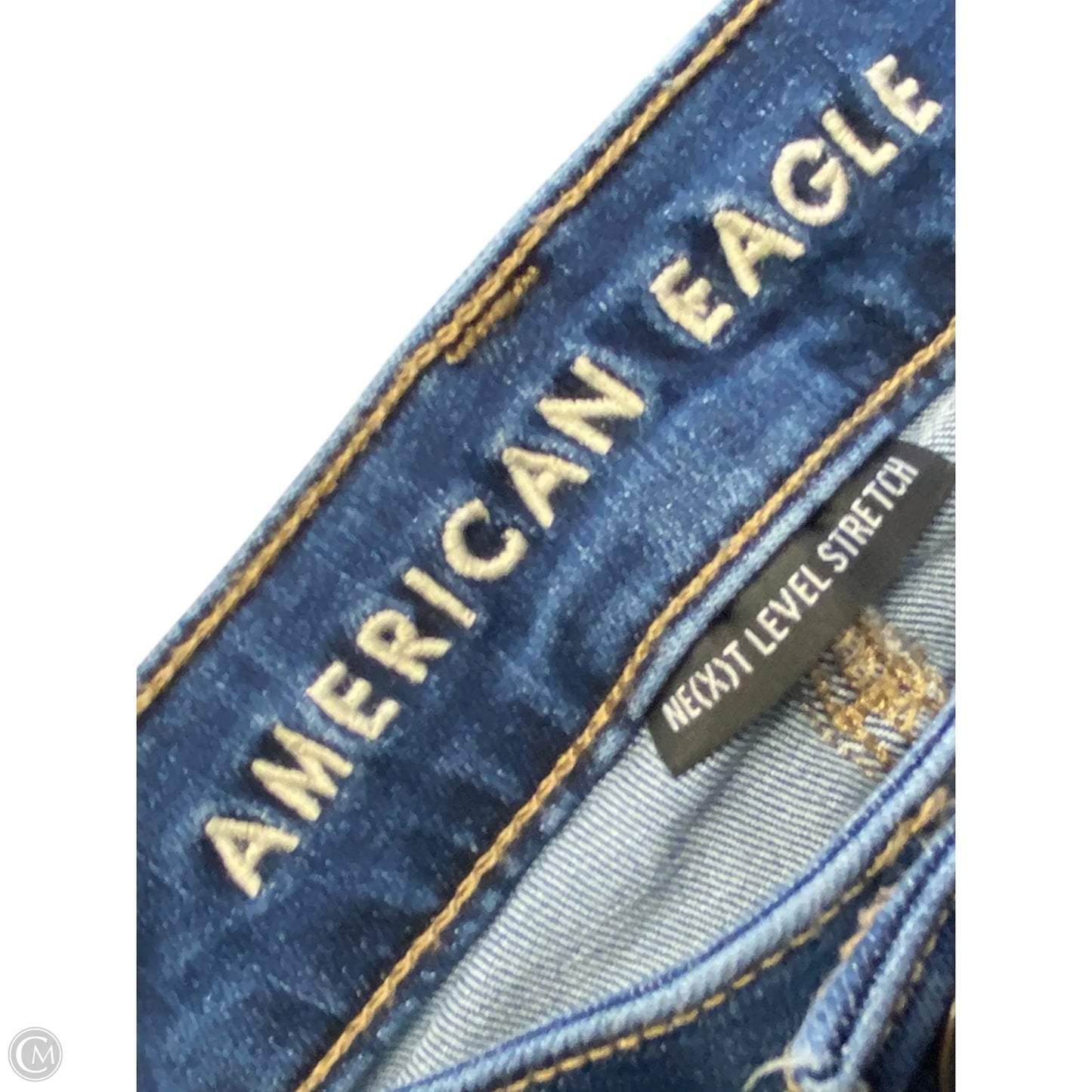Skirt Midi By American Eagle In Blue Denim, Size: 2