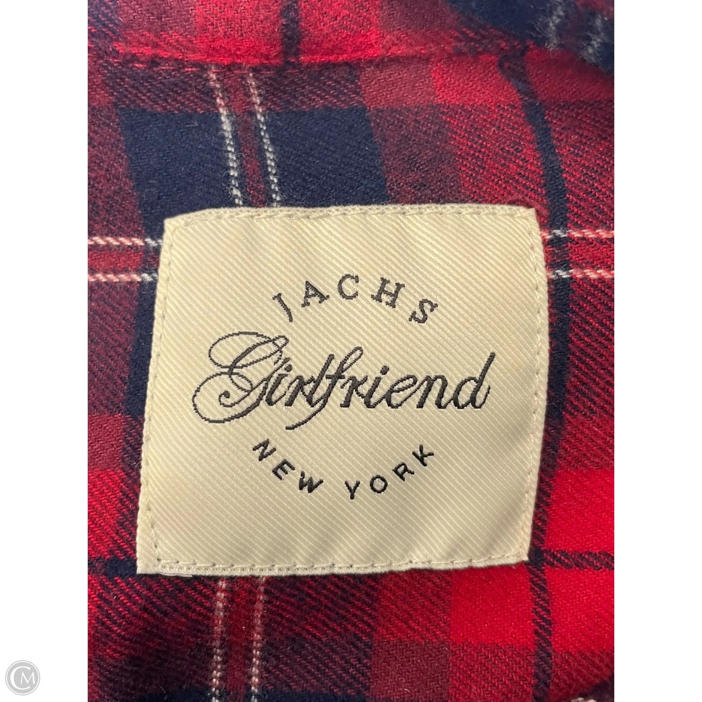 Top Long Sleeve By Jachs Girlfirend In Plaid Pattern, Size: Xl