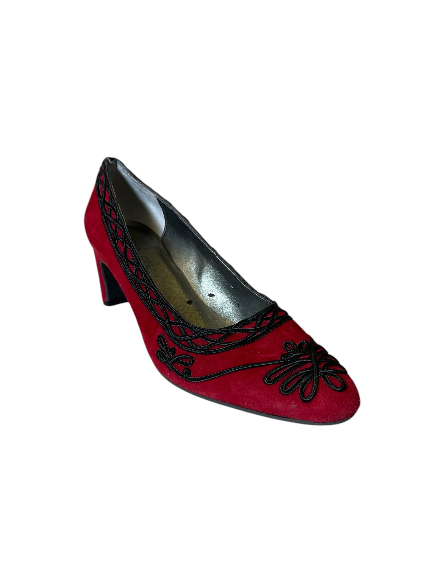 Shoes Heels Kitten By Vaneli In Red, Size: 8