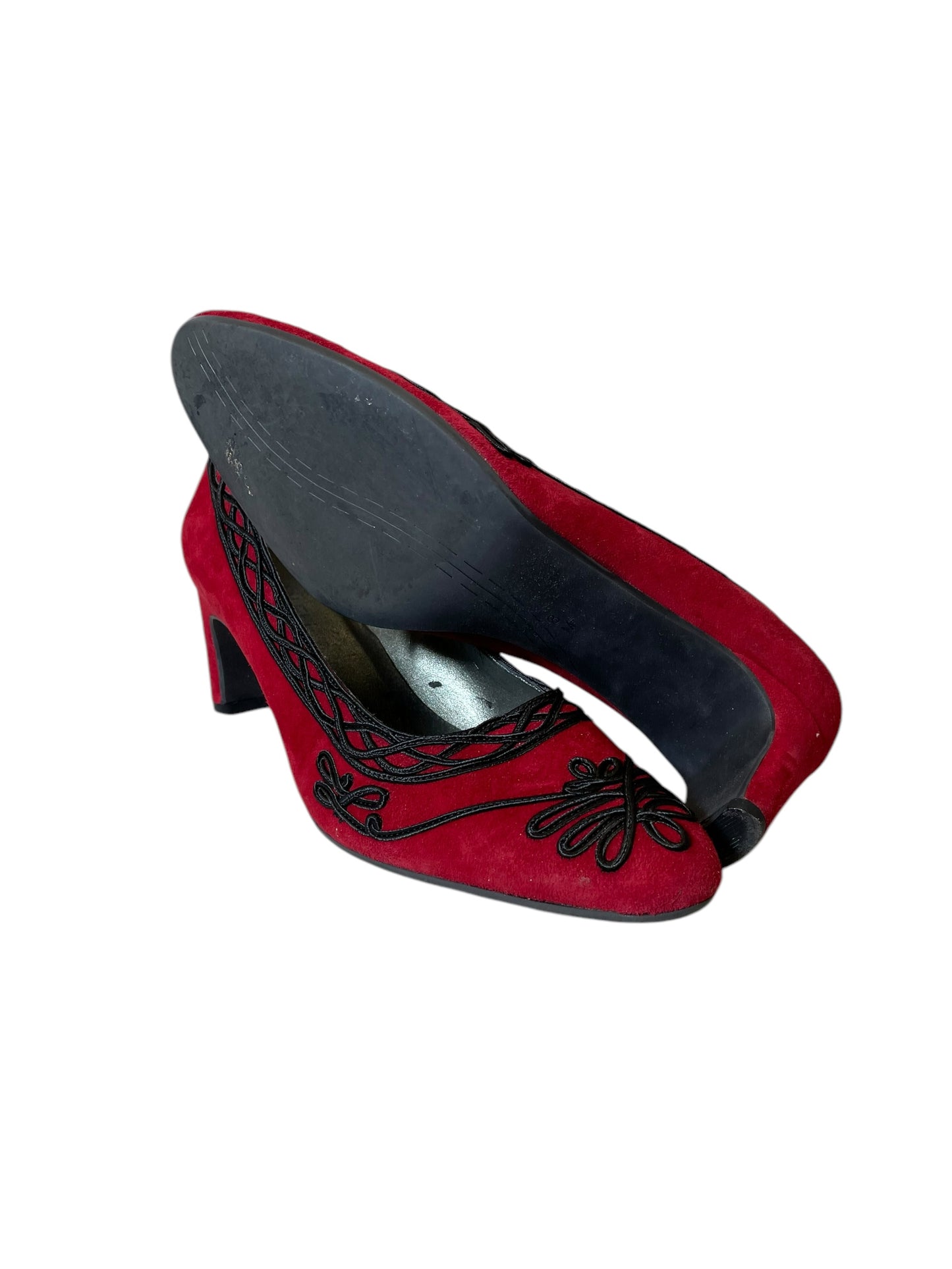 Shoes Heels Kitten By Vaneli In Red, Size: 8