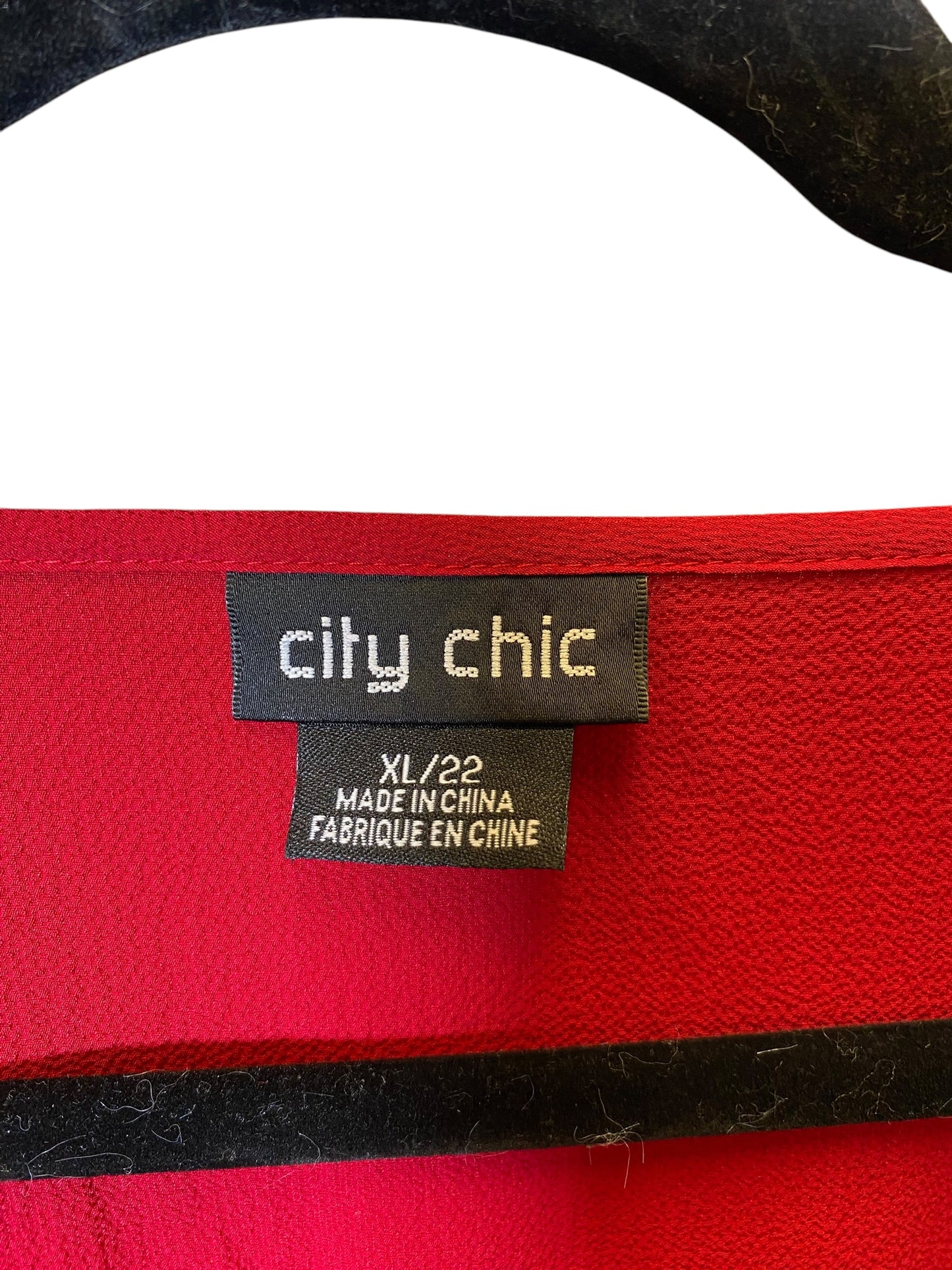 Dress Casual Short By City Chic In Red, Size: Xl