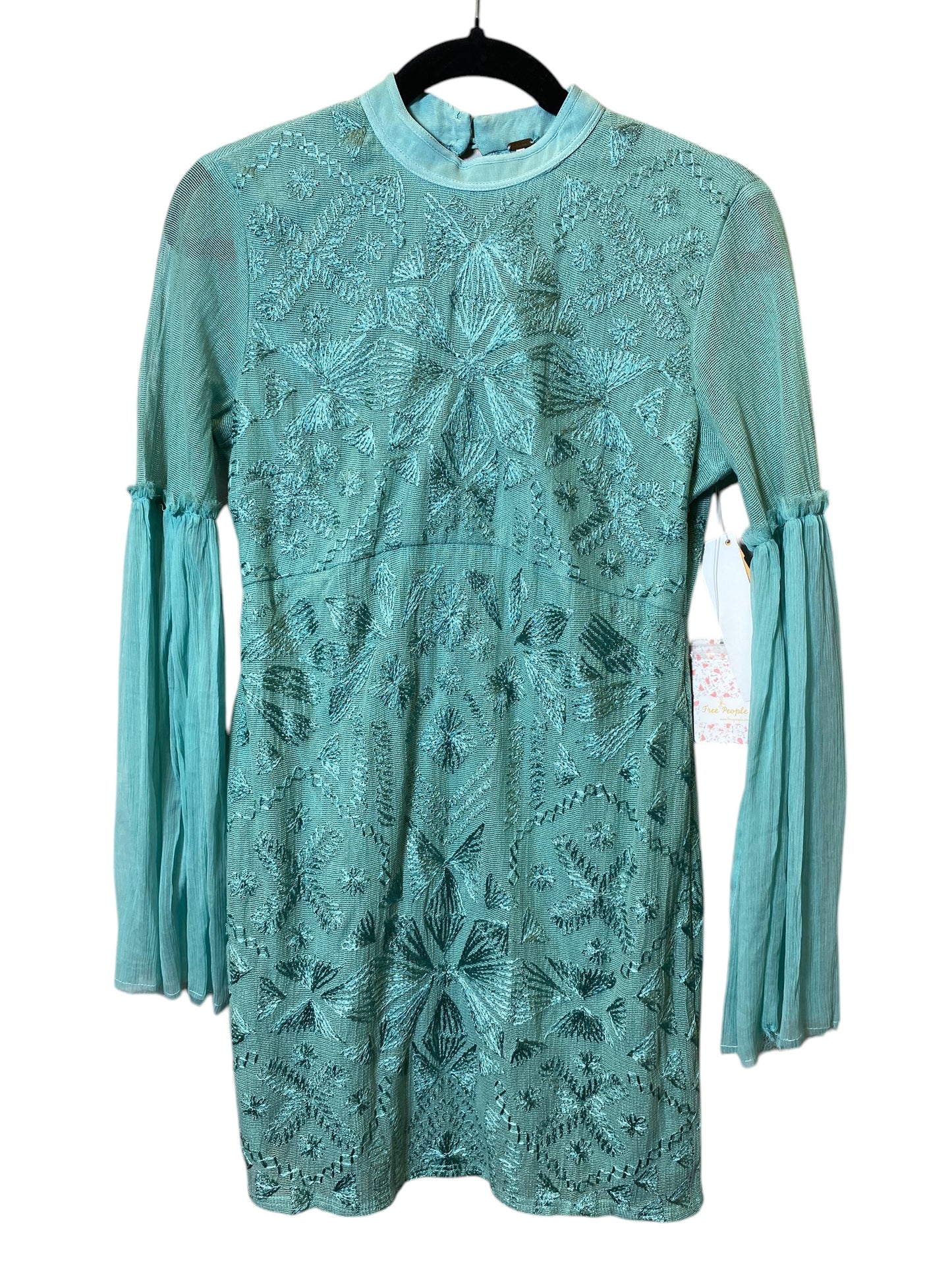 Dress Casual Midi By Free People In Aqua, Size: 2