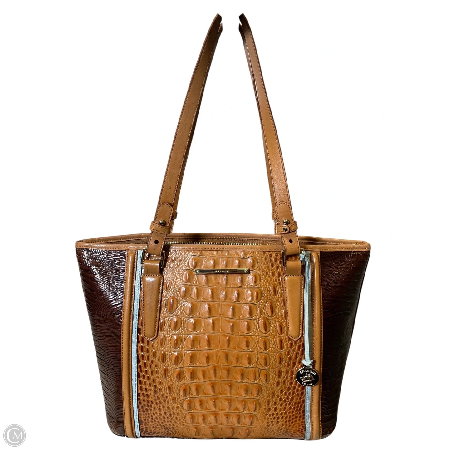 Handbag Designer By Brahmin, Size: Large