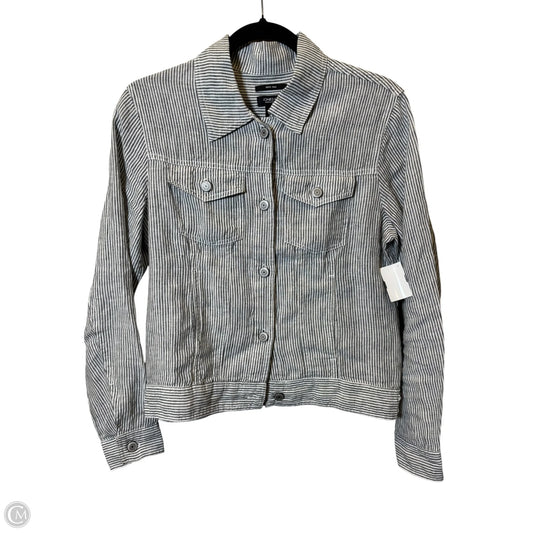 Top Long Sleeve By Jones And Co In Striped Pattern, Size: S