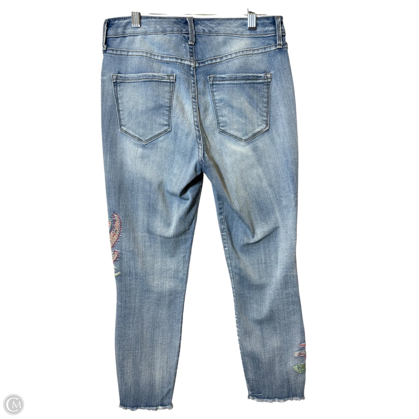 Jeans Straight By Nine West In Blue Denim, Size: 4