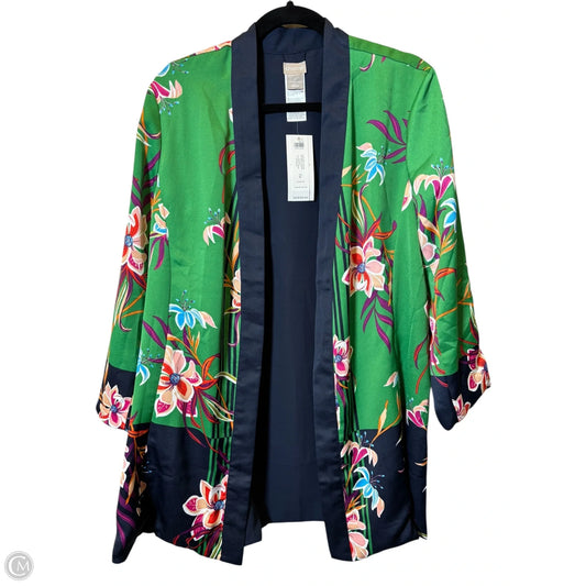Kimono By Chicos In Floral Print, Size: L