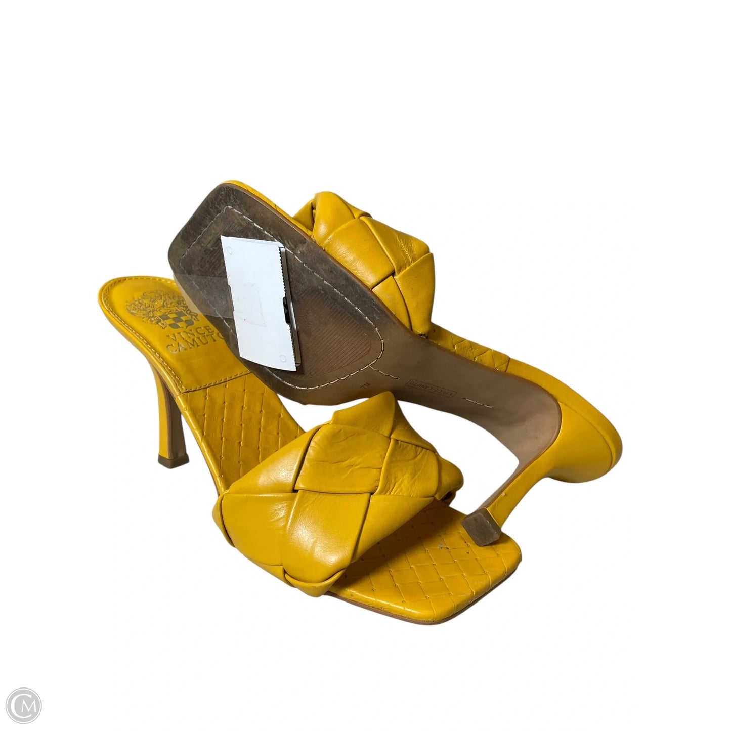 Shoes Heels Stiletto By Vince Camuto In Yellow, Size: 7