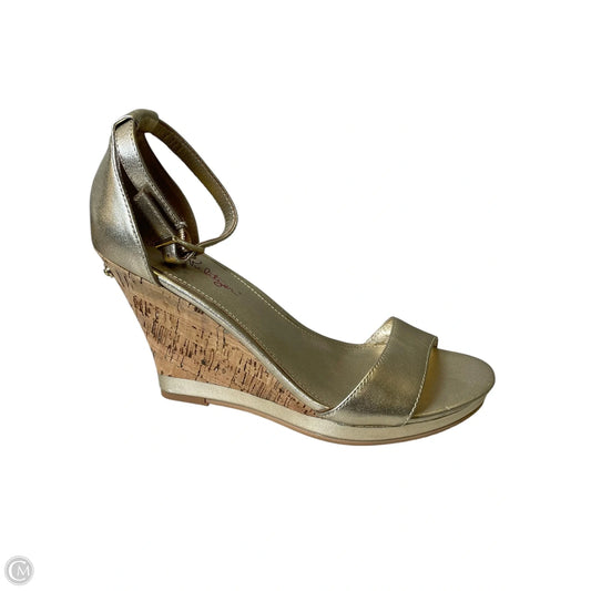 Shoes Designer By Lilly Pulitzer In Gold, Size: 7