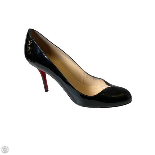 Shoes Luxury Designer By Christian Louboutin In Black, Size: 9.5