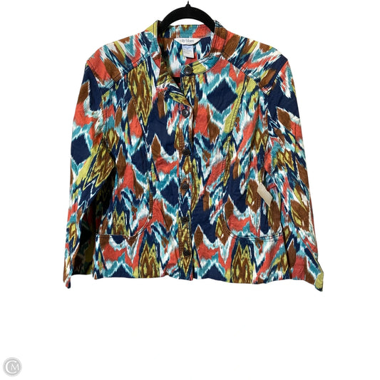 Blouse Long Sleeve By Koret In Multi-colored, Size: 14