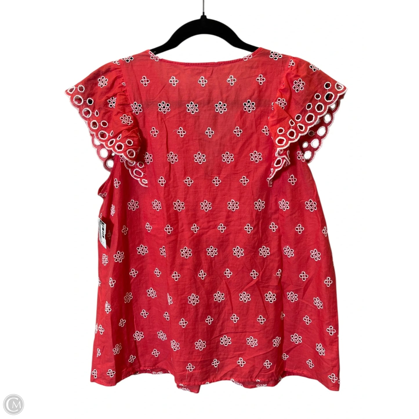 Top Sleeveless By Loft In Pink & White, Size: S