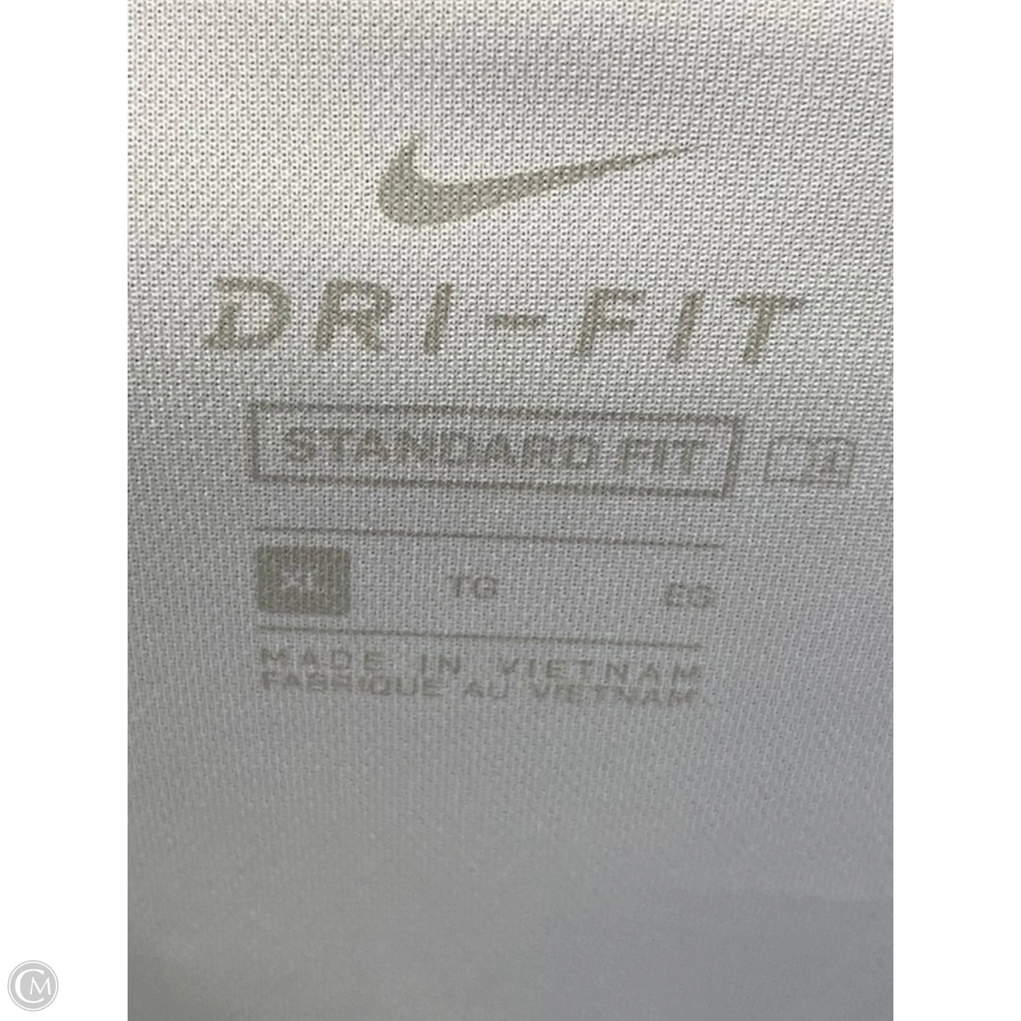 Athletic Tank Top By Nike In Black & White, Size: Xl