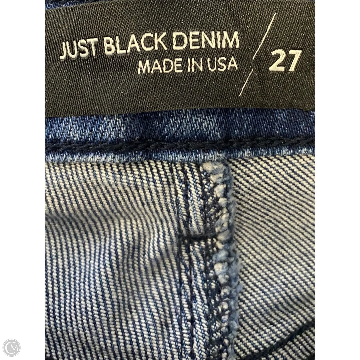 Jeans Straight By Just Black In Blue Denim, Size: 4