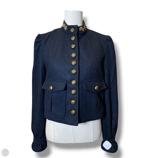 Jacket Moto By Free People In Navy, Size: Xs