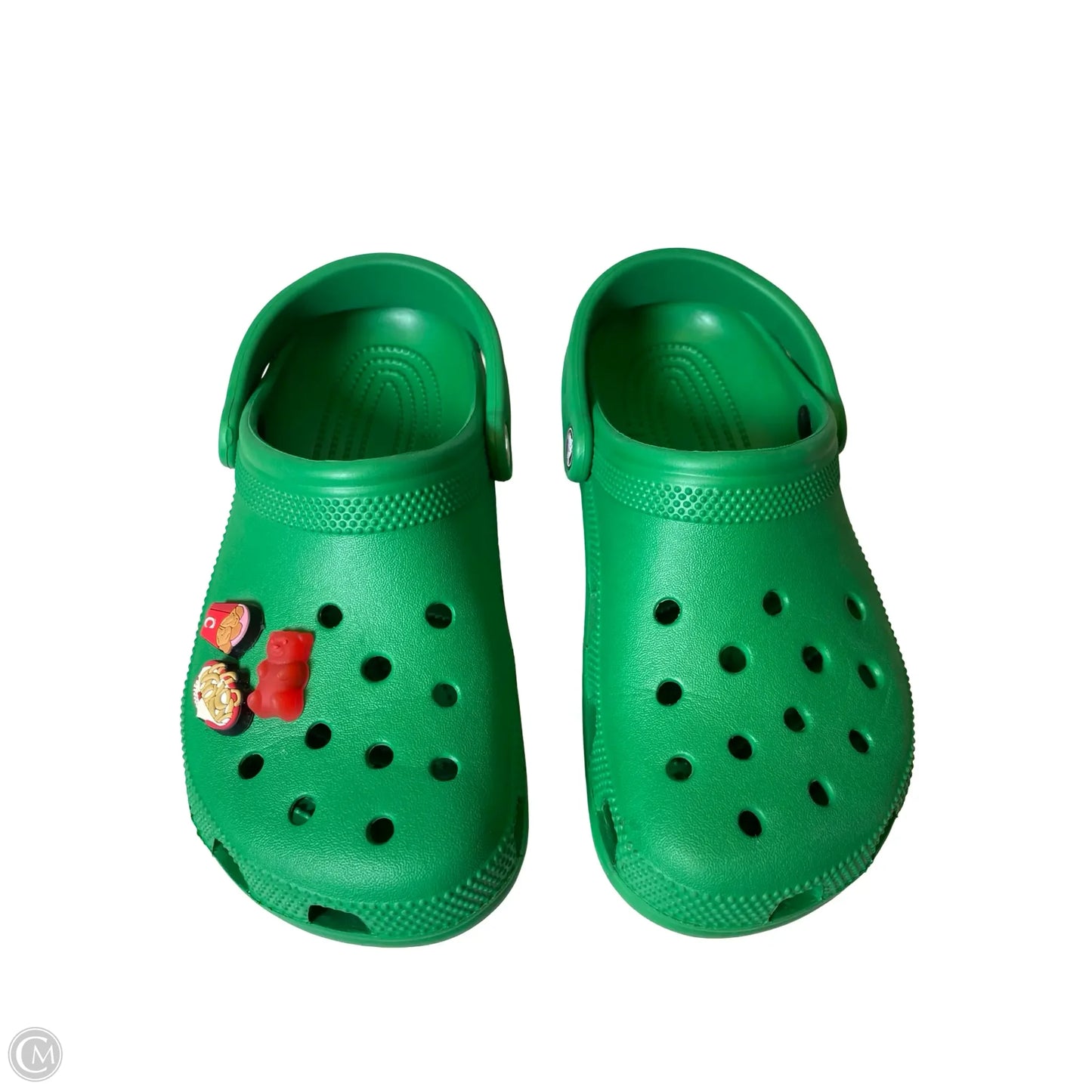 Shoes Flats By Crocs In Green, Size: 7