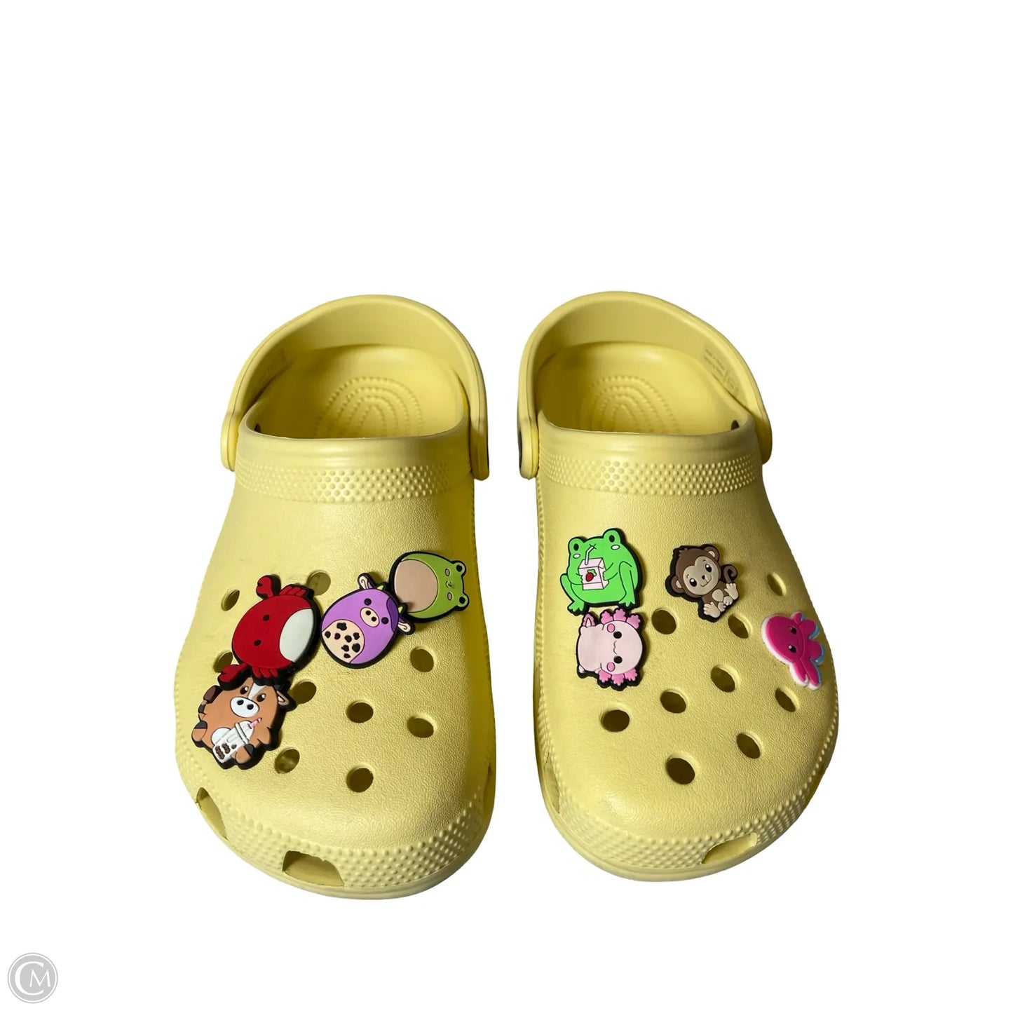 Shoes Flats By Crocs In Yellow, Size: 7