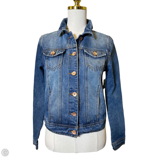 Jacket Denim By Ci Sono In Blue Denim, Size: S