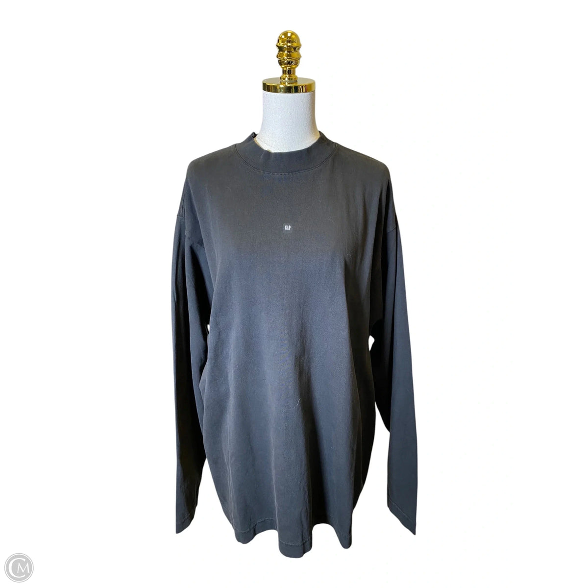 Sweatshirt Crewneck By Gap In Black, Size: S