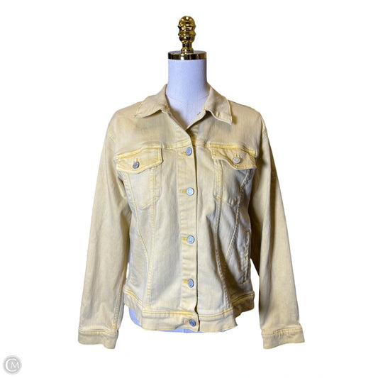 Jacket Denim By Gap In Yellow, Size: Xl