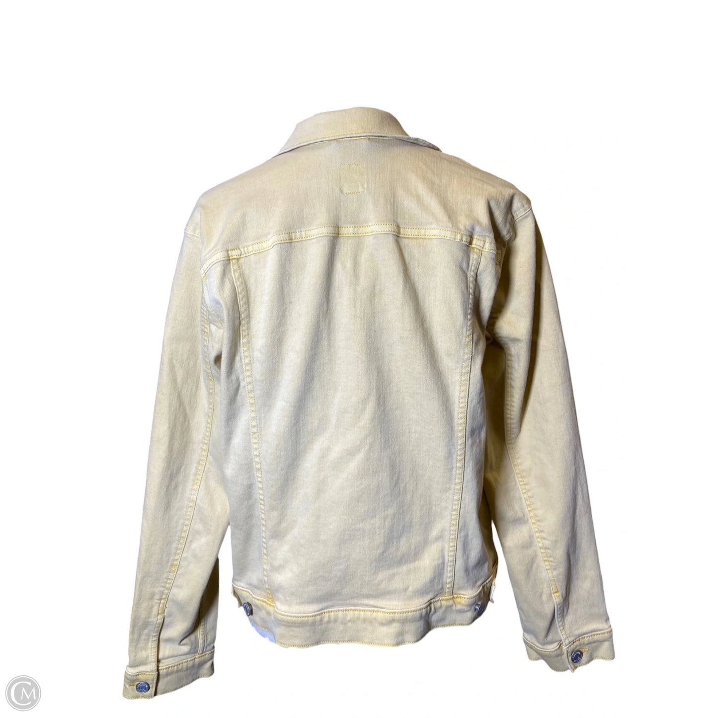 Jacket Denim By Gap In Yellow, Size: Xl