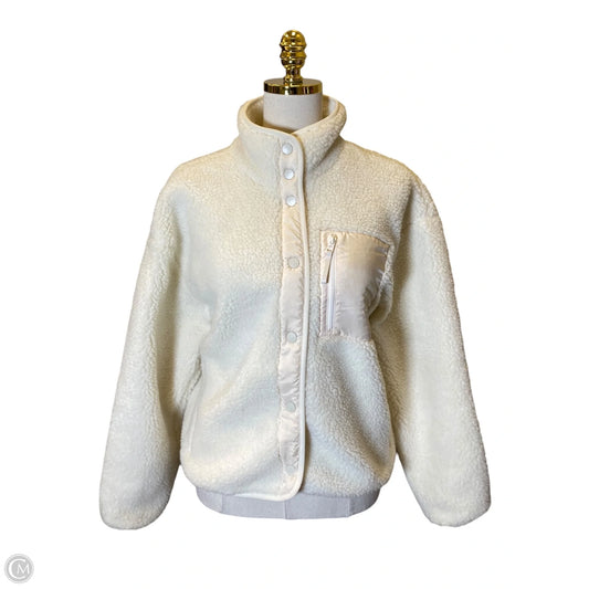 Athletic Jacket By Fabletics In Cream, Size: Xs