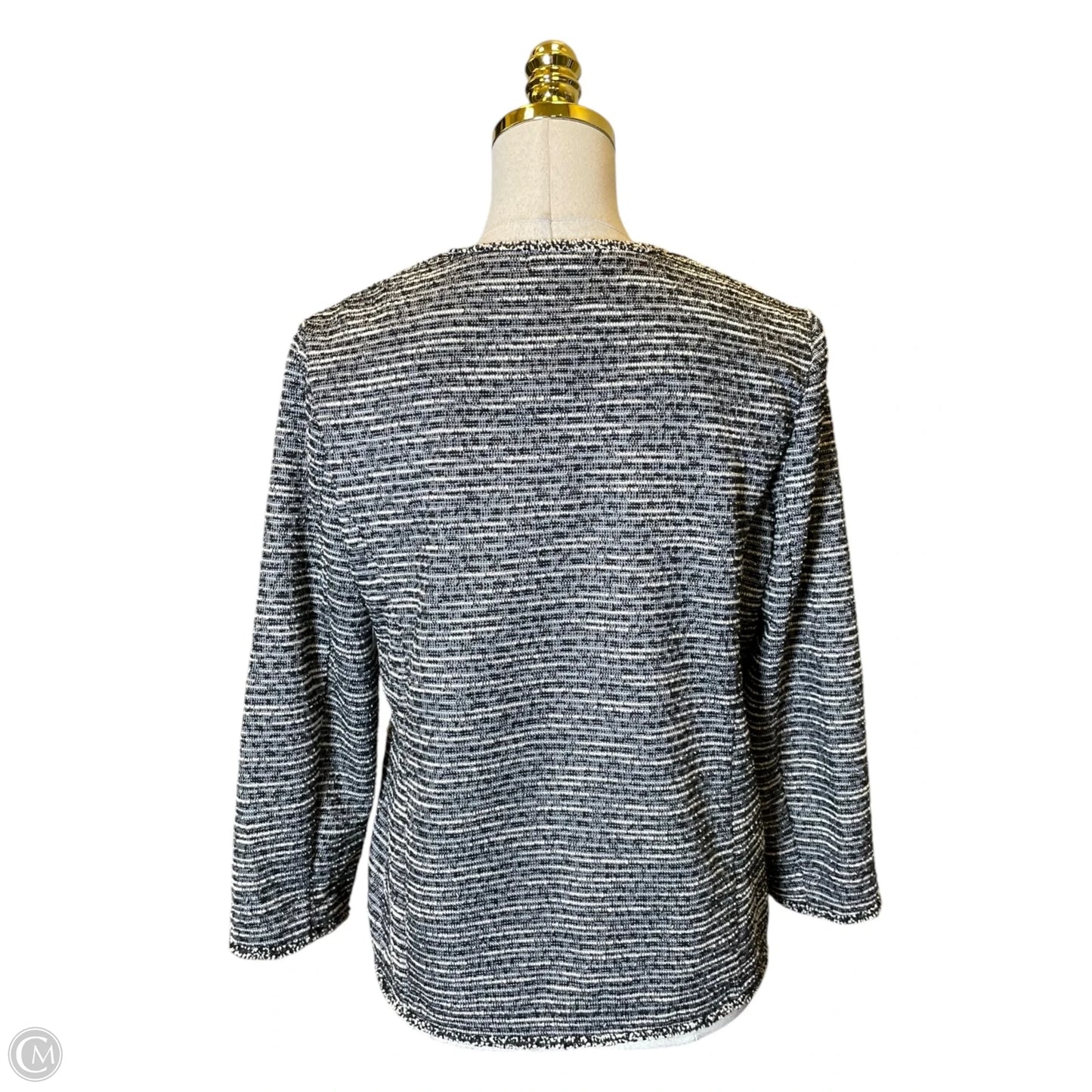 Cardigan By Max Studio In Black & White, Size: M
