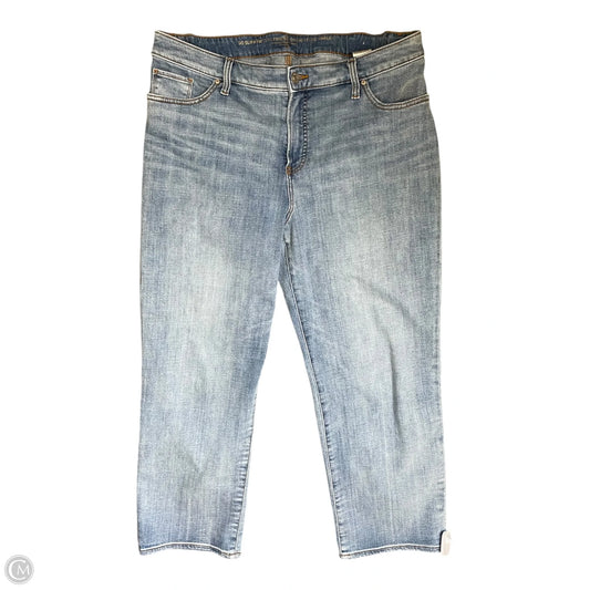 Jeans Wide Leg By Chicos In Blue Denim, Size: 14