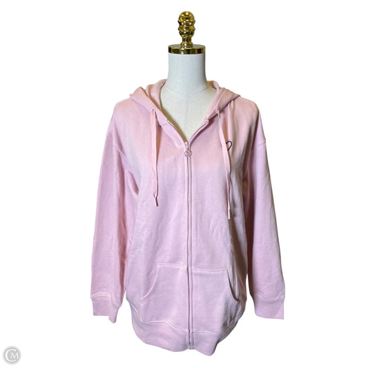 Sweatshirt Hoodie By Victorias Secret In Pink, Size: M