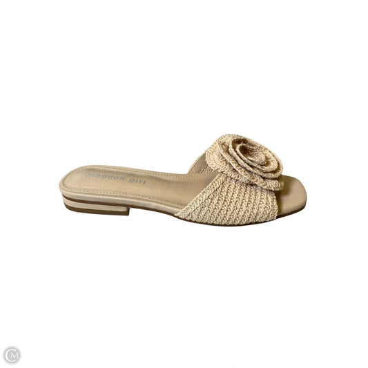 Sandals Flats By Madden Girl In Tan, Size: 6