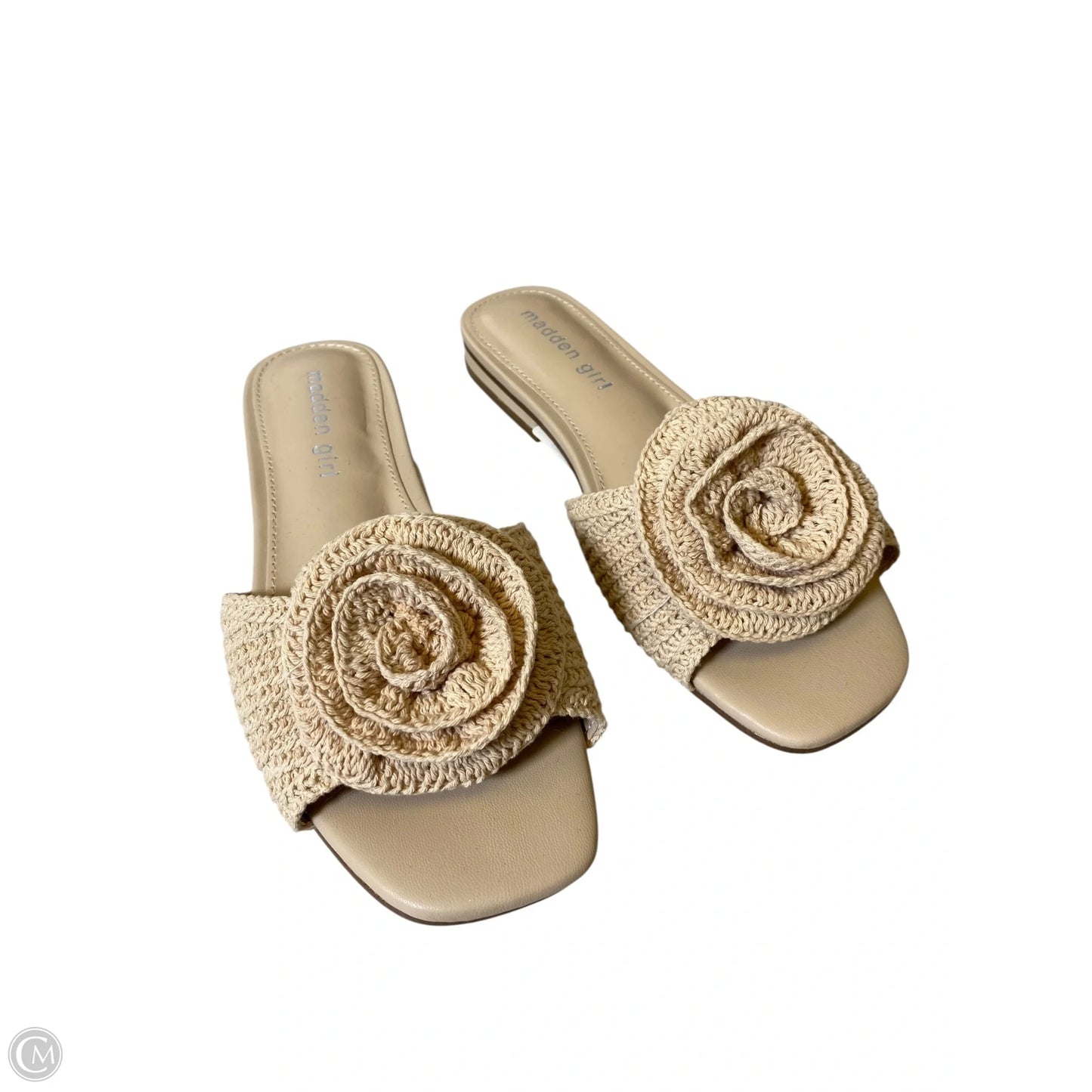 Sandals Flats By Madden Girl In Tan, Size: 6