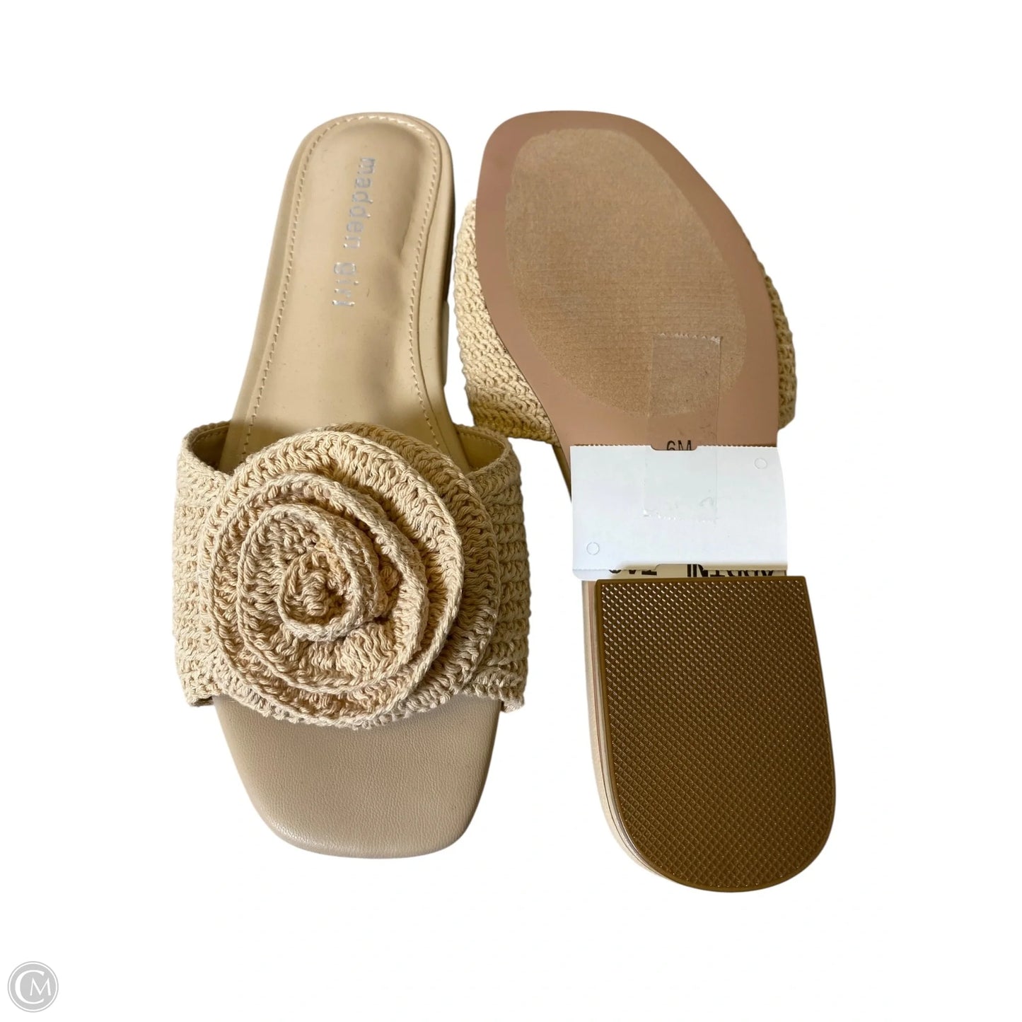 Sandals Flats By Madden Girl In Tan, Size: 6