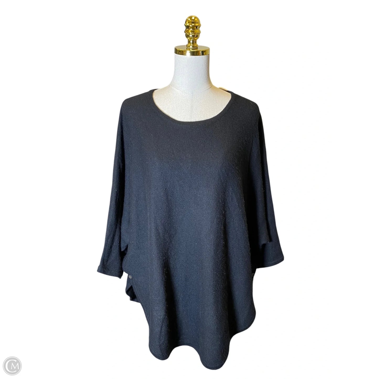 Sweater By Clothes Mentor In Black, Size: L