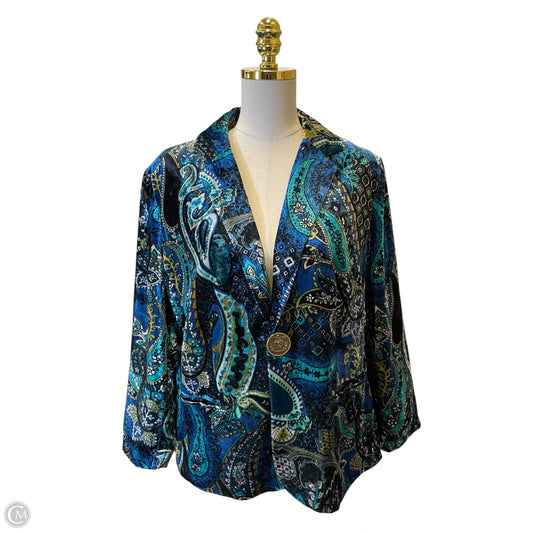 Blazer By Chicos In Multi-colored, Size: 2