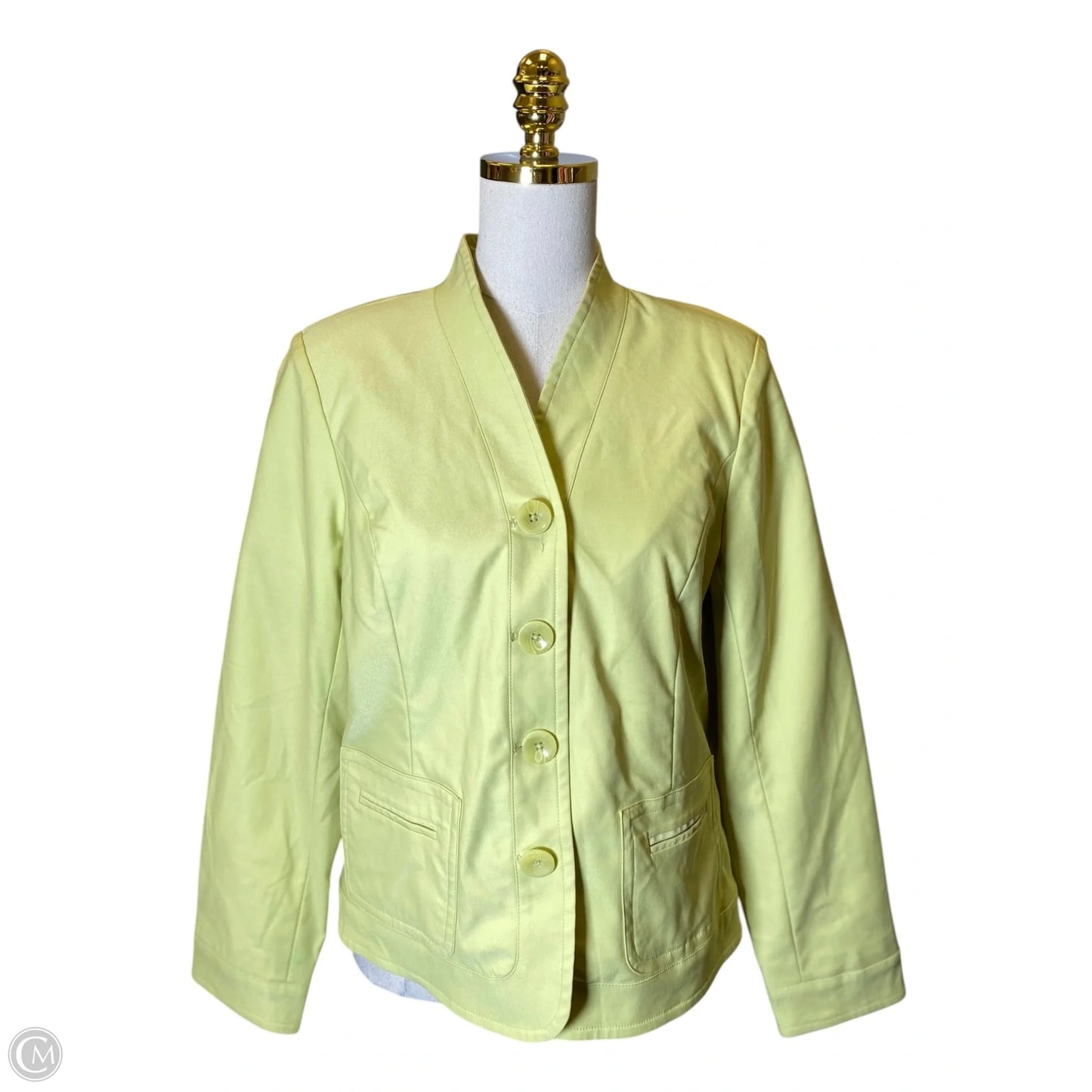 Blazer By Dialogue Qvc In Green, Size: M