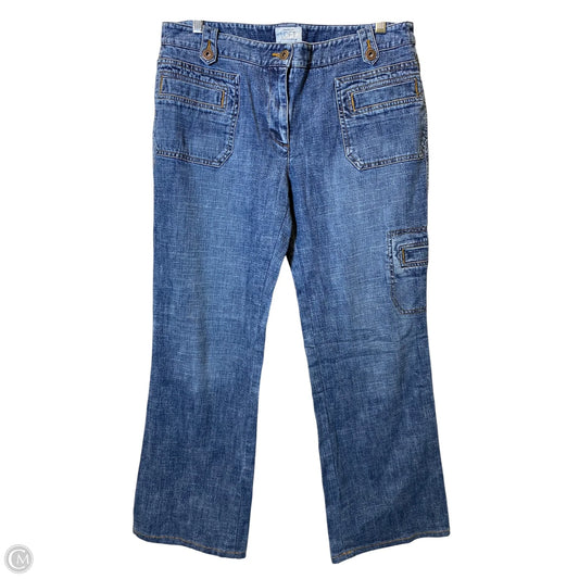 Jeans Wide Leg By Loft In Blue Denim, Size: 12