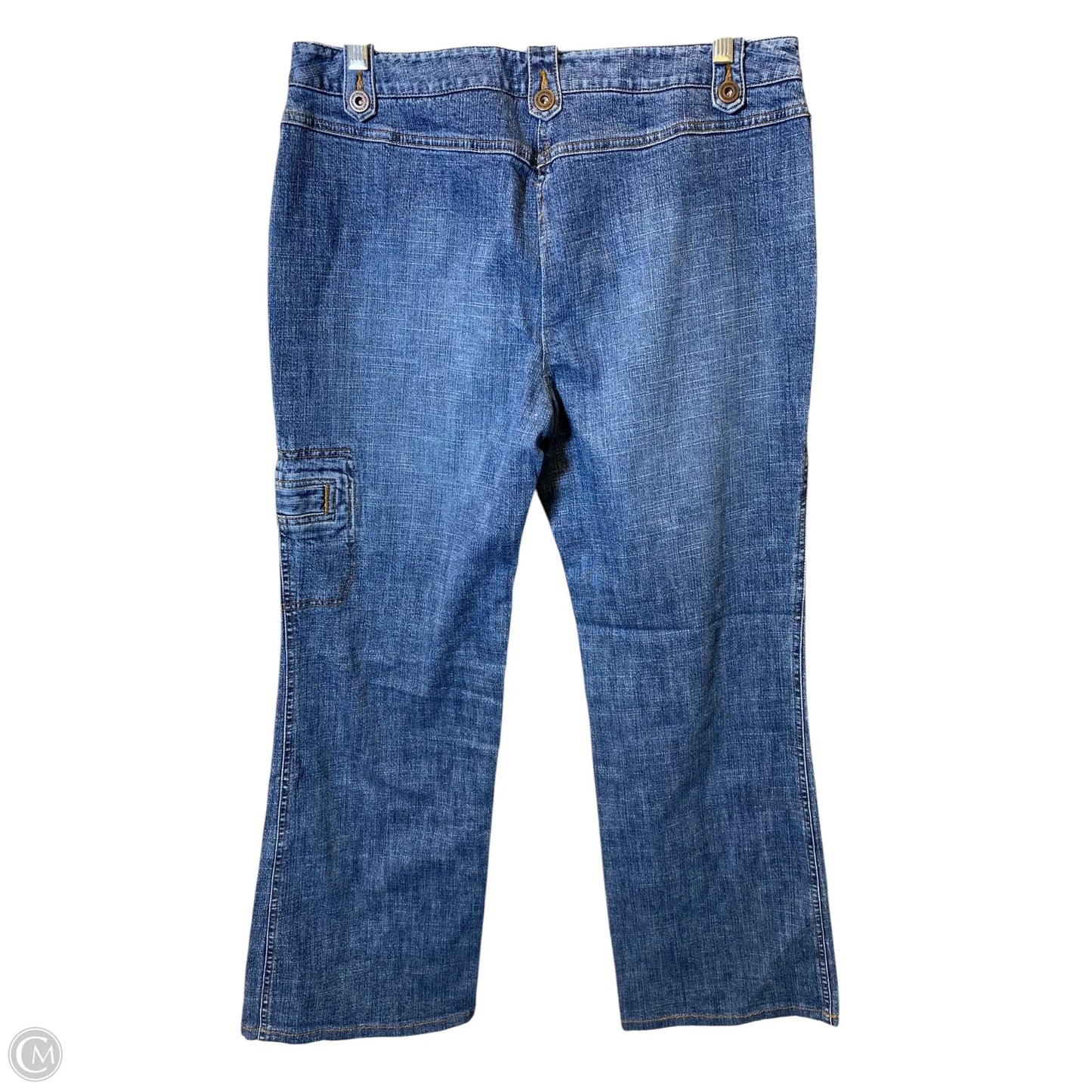 Jeans Wide Leg By Loft In Blue Denim, Size: 12