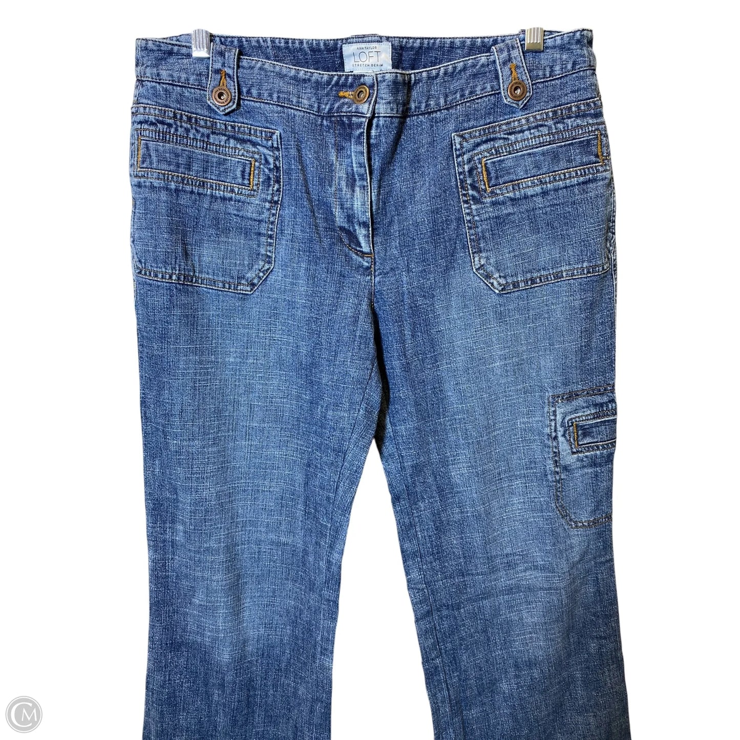 Jeans Wide Leg By Loft In Blue Denim, Size: 12