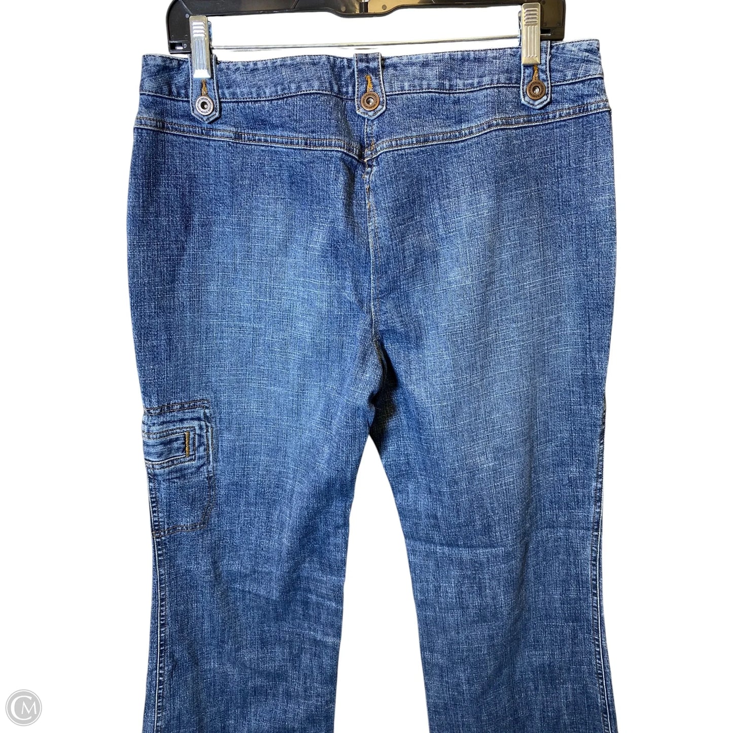Jeans Wide Leg By Loft In Blue Denim, Size: 12