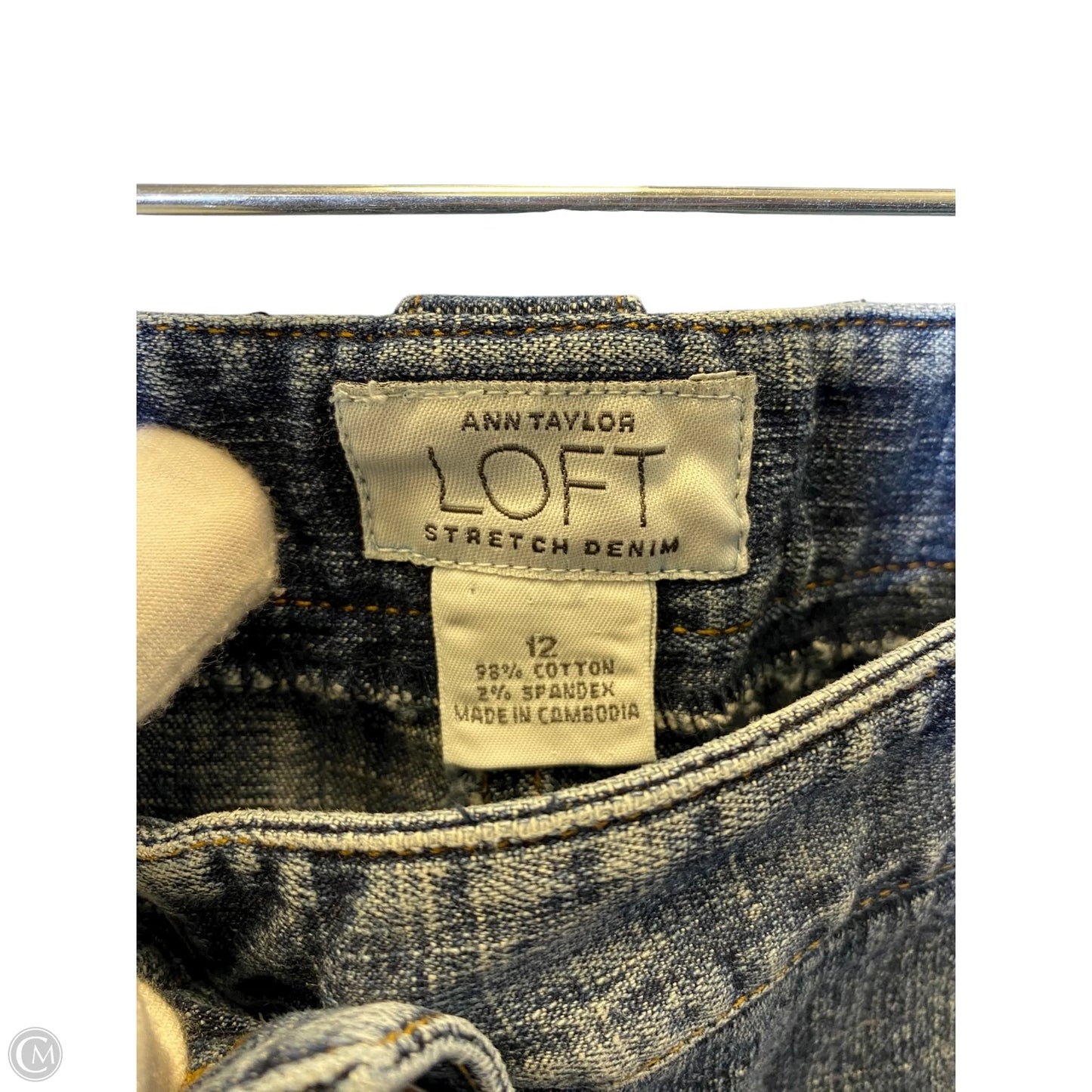 Jeans Wide Leg By Loft In Blue Denim, Size: 12