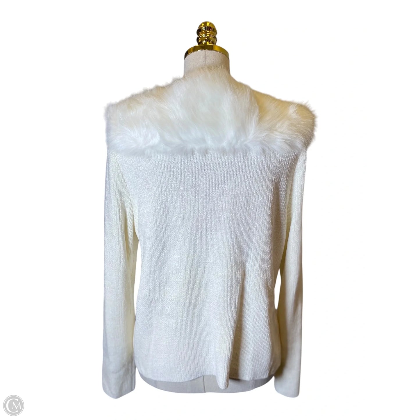 Sweater By Lisa International In Cream, Size: L