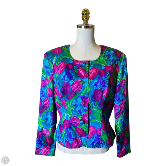 Blazer By Clothes Mentor In Multi-colored, Size: 14