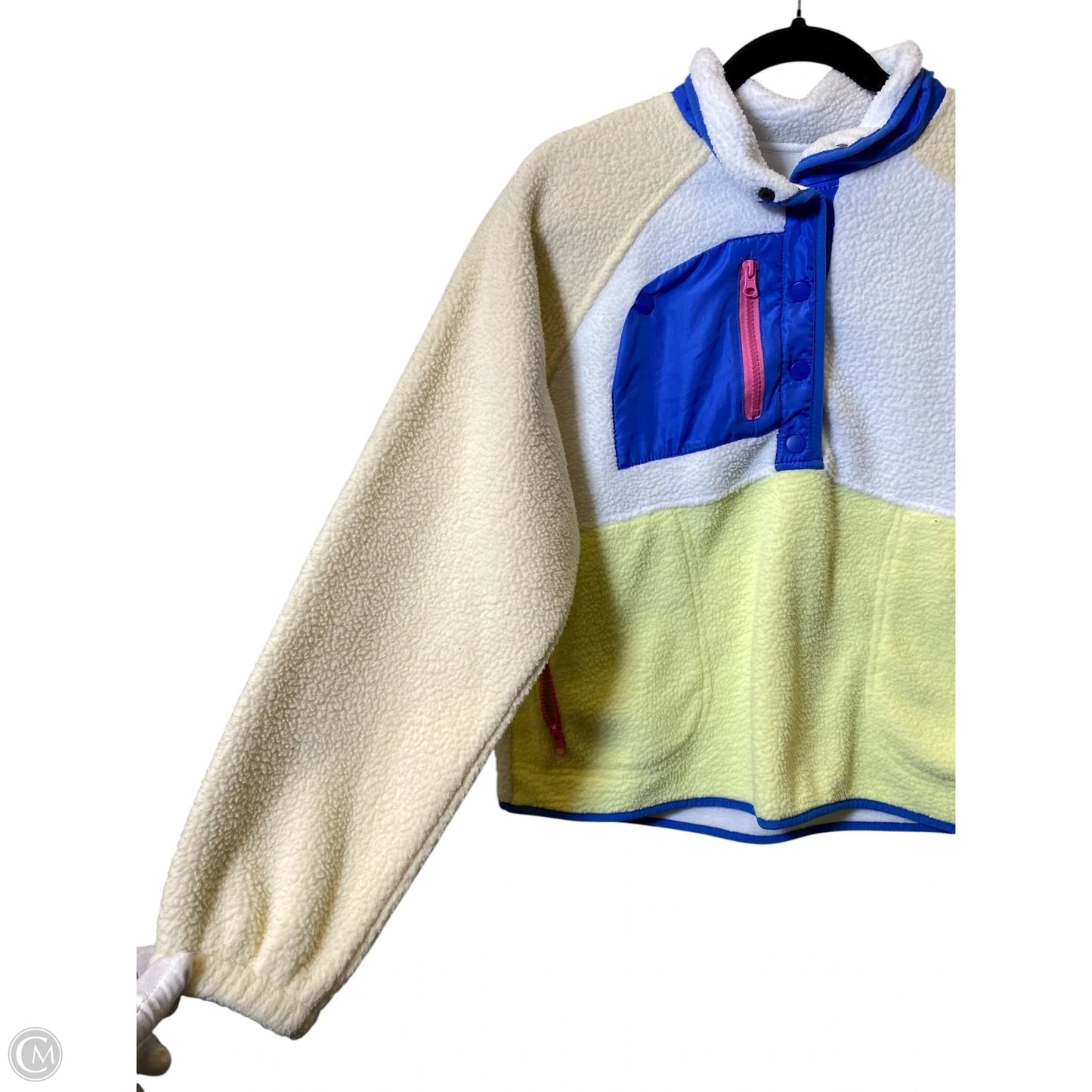 Jacket Fleece By Clothes Mentor In Multi-colored, Size: S