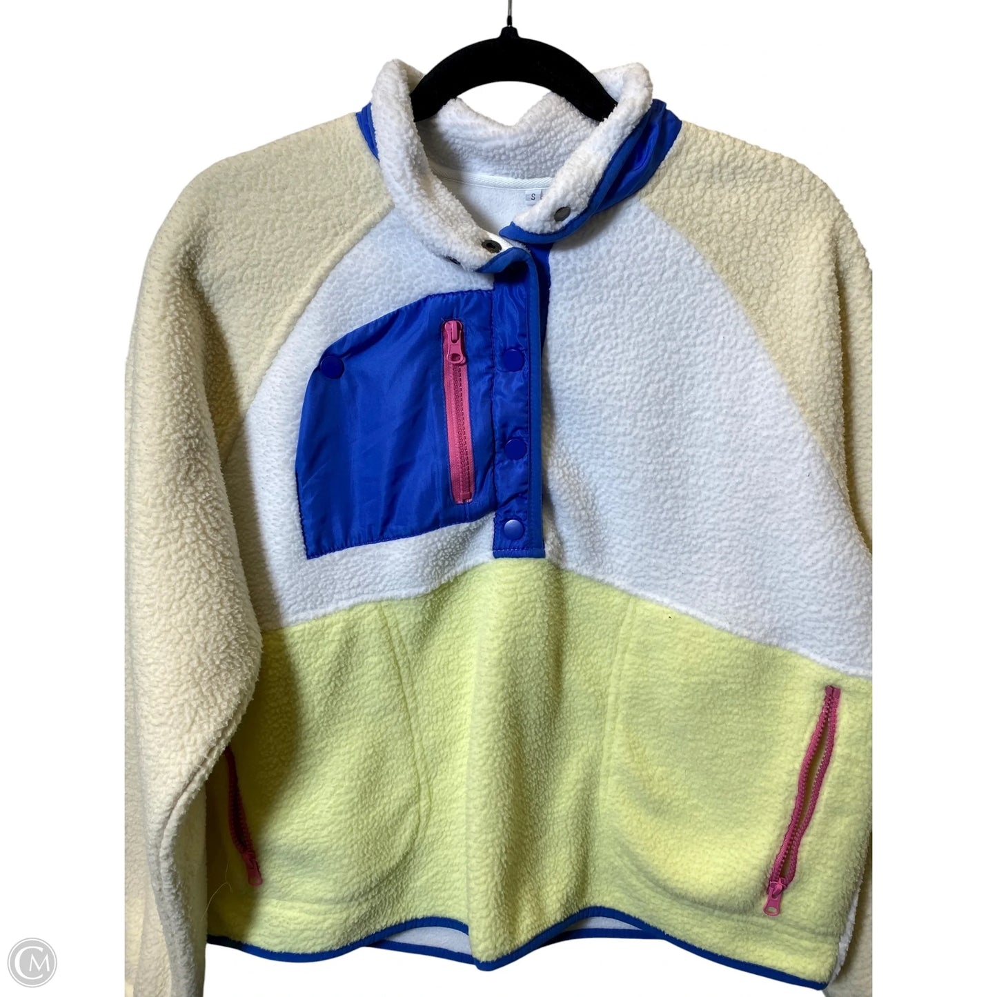 Jacket Fleece By Clothes Mentor In Multi-colored, Size: S