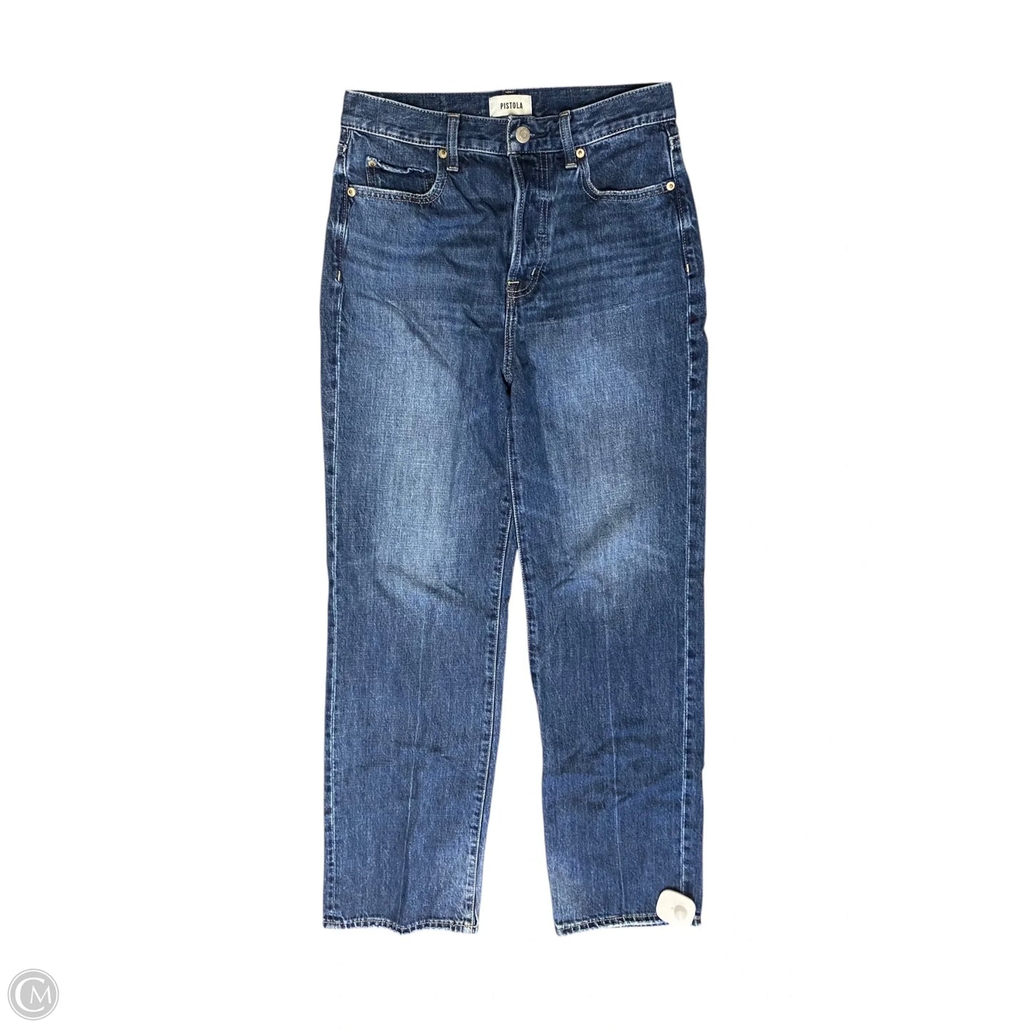 Jeans Straight By Pistola In Blue Denim, Size: 4