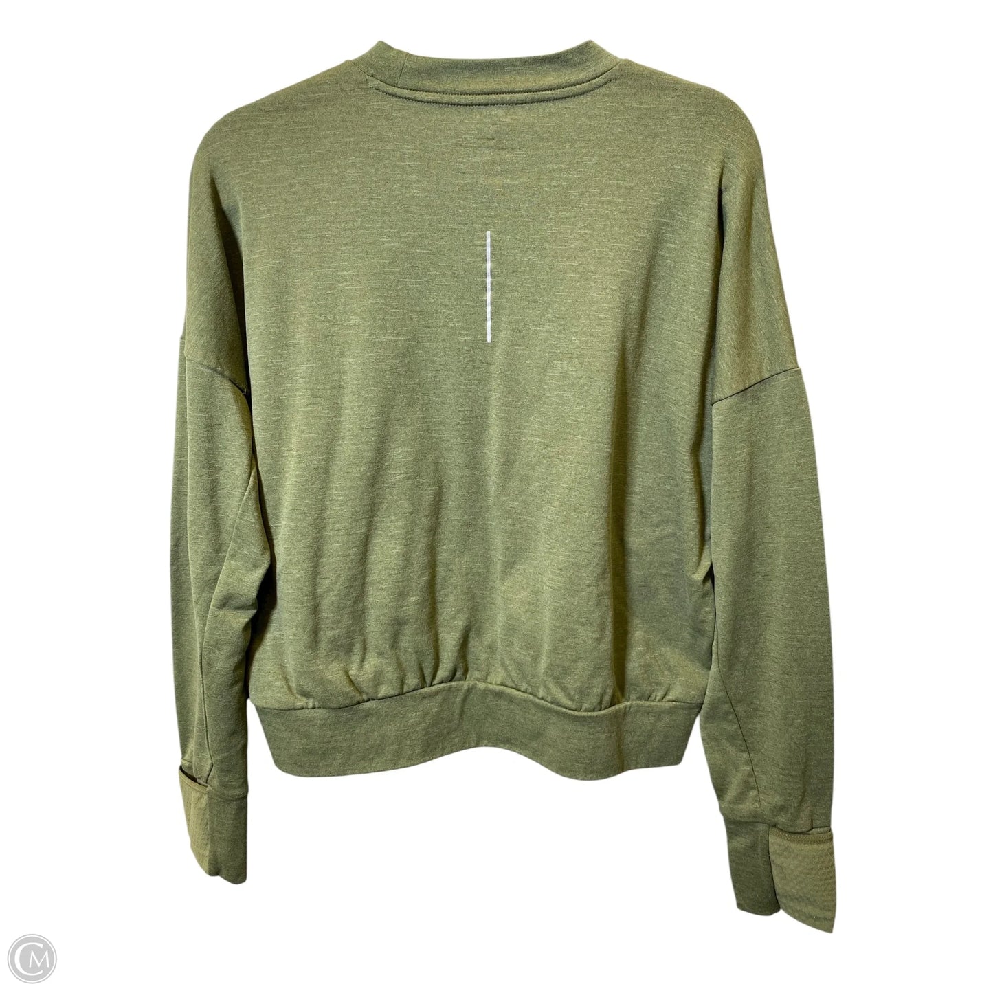 Top Long Sleeve By Nike In Green, Size: M