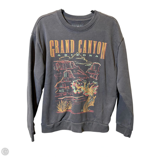 Sweatshirt Crewneck By Hollister In Grey, Size: M