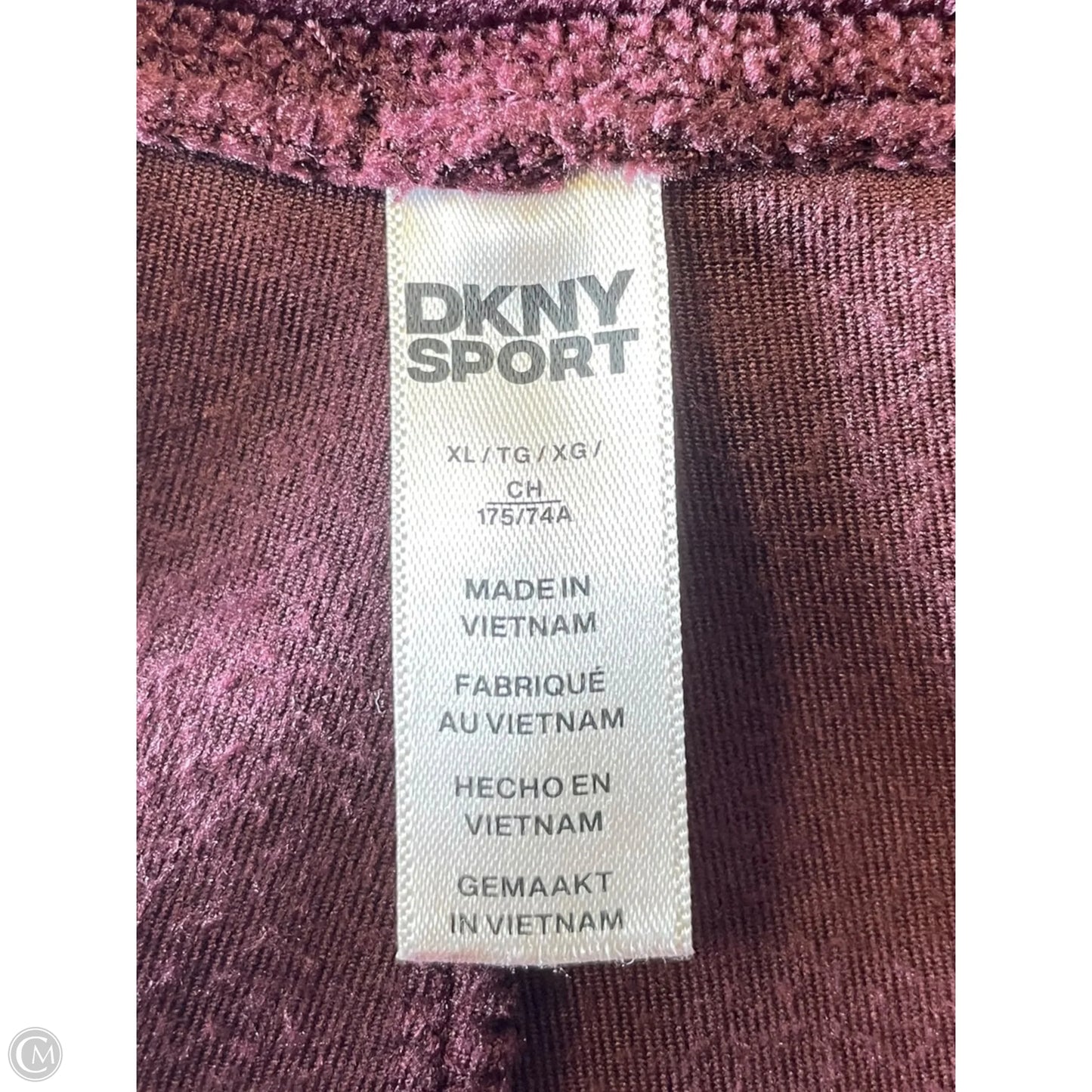 Pants Lounge By Dkny In Maroon, Size: Xl